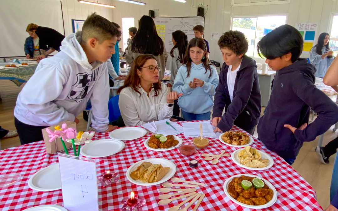 Estudiantes de 6º llevan sus recetas sostenibles a la cafetería del Colegio