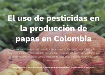 Pesticidas y plaguicidas en el cultivo de la papa